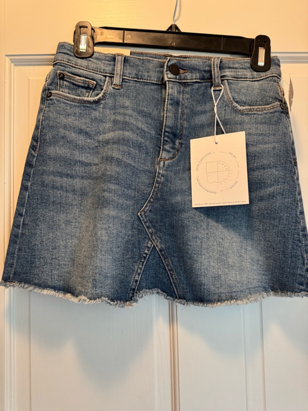 Classic Blue Denim A-Line Skirt - Casual teen Skirt size 14